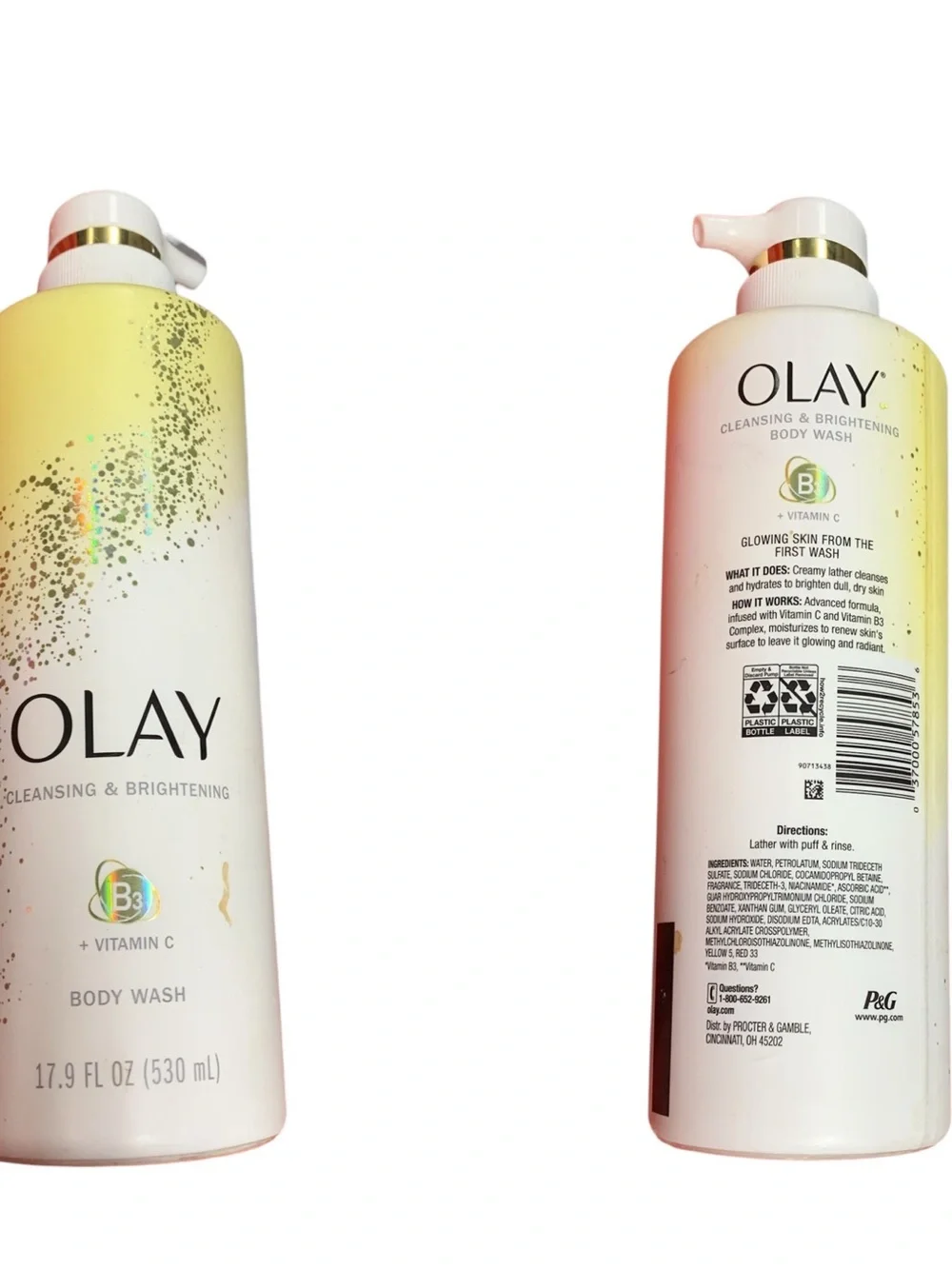 Olay Cleansing & Brightening Body Wash Vitamin C & B3 Complex 17.9 Radiant Skin - Picture 3 of 4